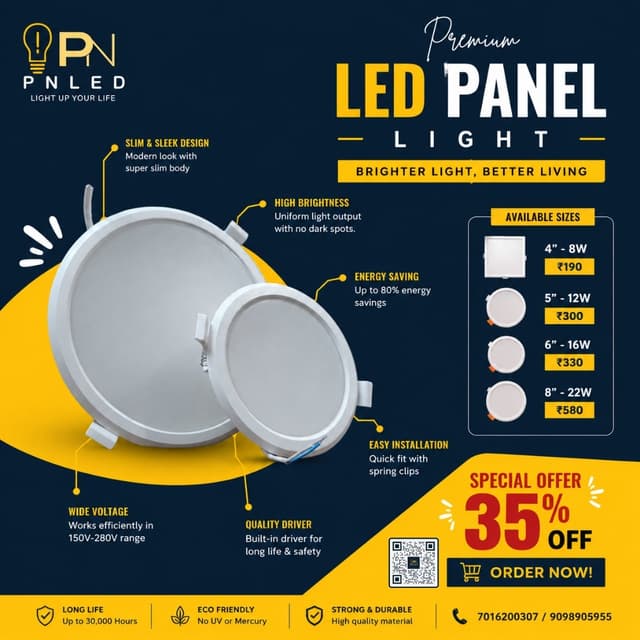 LED Panel Light 8W